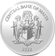 Malta 10 Euro Silver Coin - Platinum Jubilee - Queen Elizabeth II 2022 - © Central Bank of Malta