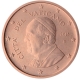 Vatican 1 Cent Coin 2016 - © European Central Bank