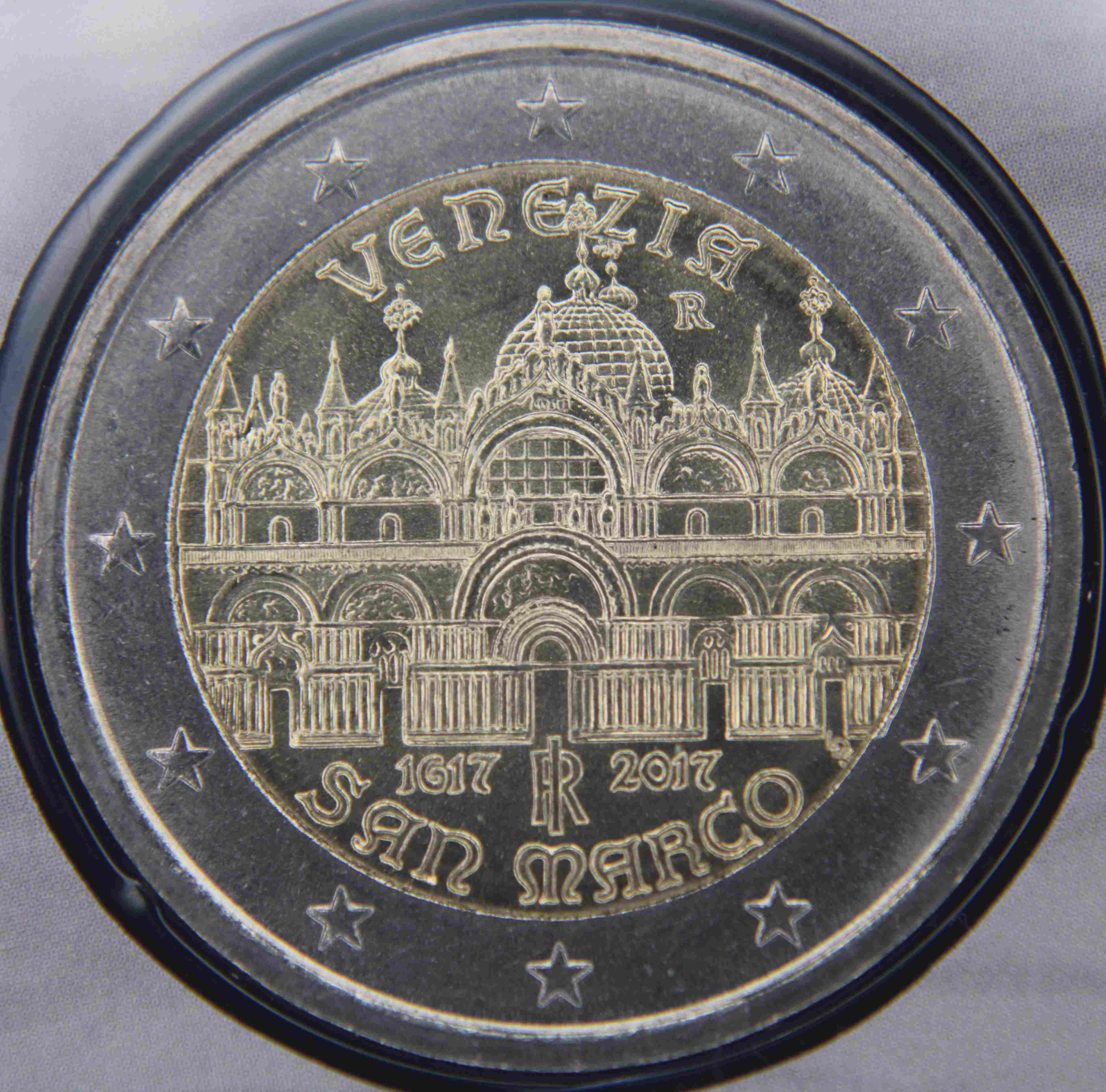 2017 Italy € 2 Euro UNC Coin St Mark's Basilica in Venice 400 Years