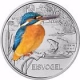 Austria 3 Euro Coin - Colourful Creatures - The Kingfisher 2017 - © Humandus