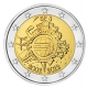 Belgium 2 Euro Coin - 10 Years of Euro Cash 2012 - © Michail