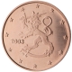 Finland 1 Cent Coin 2003 - © European Central Bank
