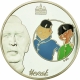 France 1 1/2 (1,50) Euro silver coin 100. birthday of Hergé - Tintin - Tim and Chang 2007 - © NumisCorner.com
