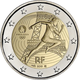 France 2 Euro Coin - Summer Olympics Paris 2024 - Handover of the Olympic Flag 2021 - Proof - © Michail