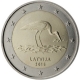 Latvia 2 Euro Coin - Stork 2015 - © European Central Bank