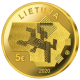 Lithuania 5 Euro Gold Coin - Lithuanian Science - Agricultural Sciences 2020 - © Bank of Lithuania
